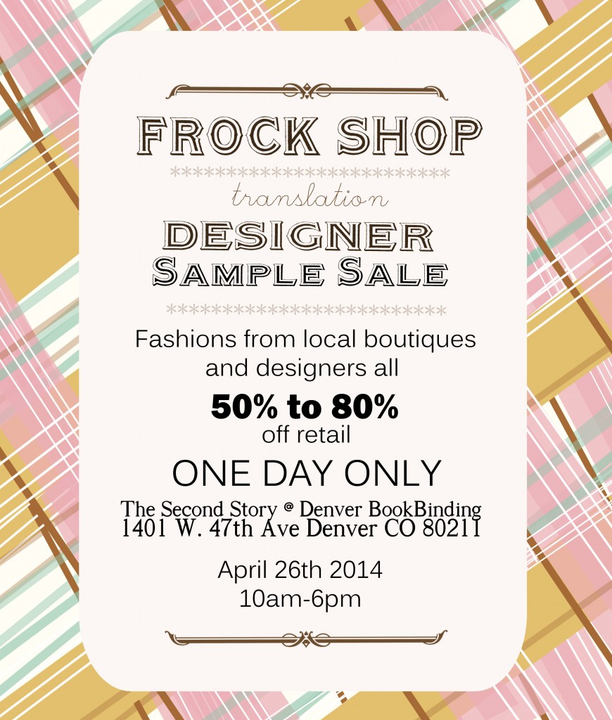 Frock Shop Sample Sale