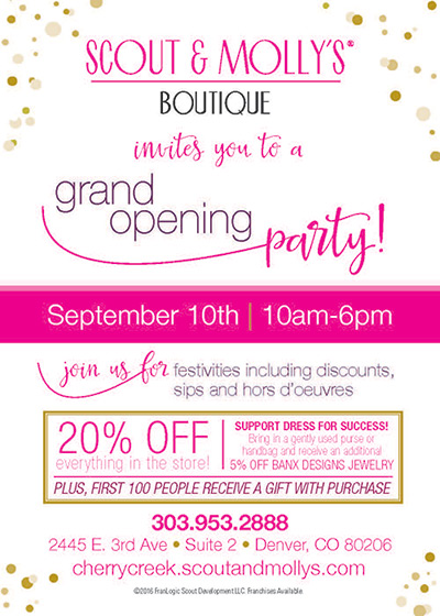 Grand Opening Of Scout Molly S Of Cherry Creek Fashion Denver