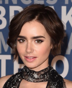 MOUNTAIN VIEW, CA - NOVEMBER 08: Actress Lily Collins arrives at the 3rd Annual Breakthrough Prize Award Ceremony at NASA Ames Research Center on November 8, 2015 in Mountain View, California. (Photo by C Flanigan/Getty Images)