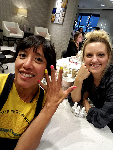 Brandi Shigley gets her nails done by Brittany at Ella Bliss