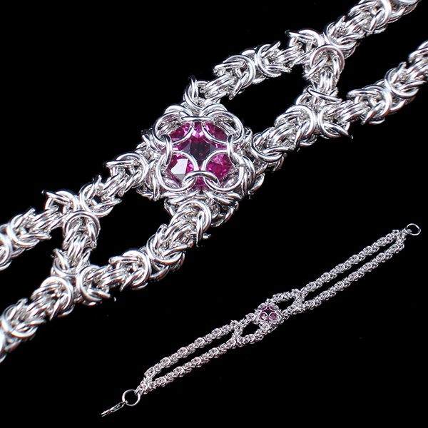 Chainmail bracelet designed by Quinn Palan