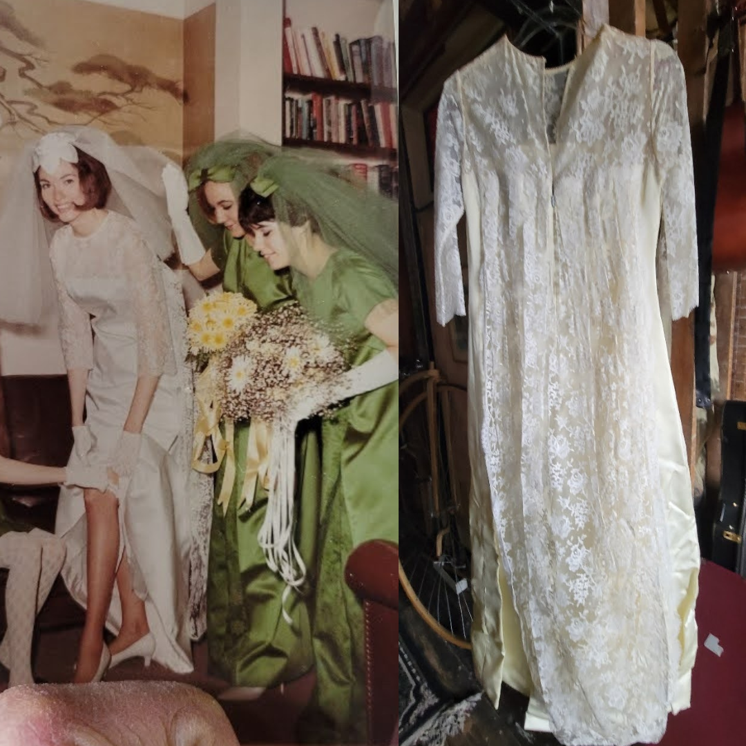 My mom's wedding dress, found in my parent's attic! 